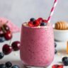 Cherry-Berry Oatmeal Smoothie for Weight Loss