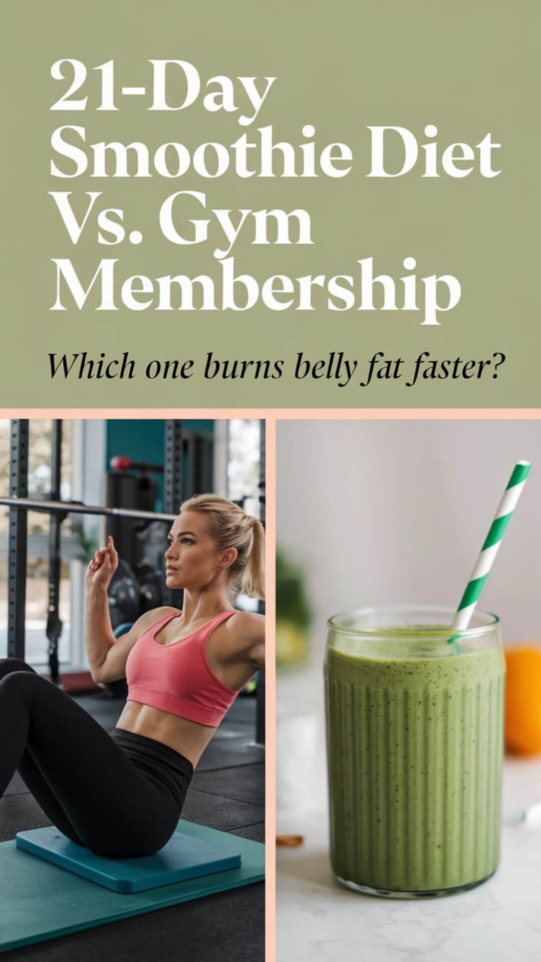  Find out whether the 21-Day Smoothie Diet or a gym membership is the better option for losing weight, detoxing, and burning stubborn belly fat. Discover the cost breakdown and the best approach for your weight loss journey! 
