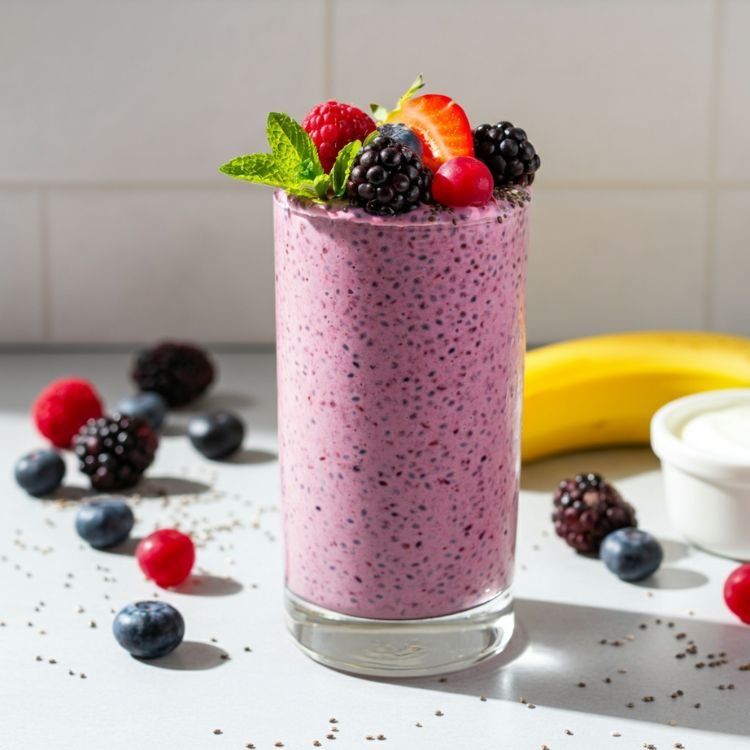 Berry Sunrise Greek Yogurt Smoothie
