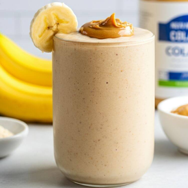 Peanut Butter Banana Collagen Smoothie