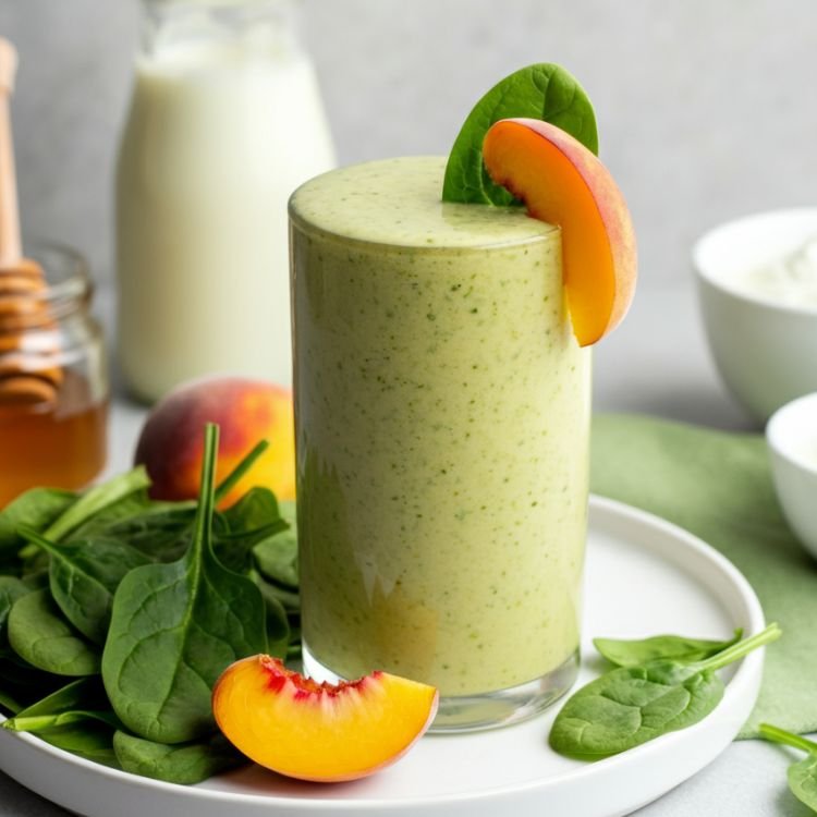 Spinach-Peach Green Machine