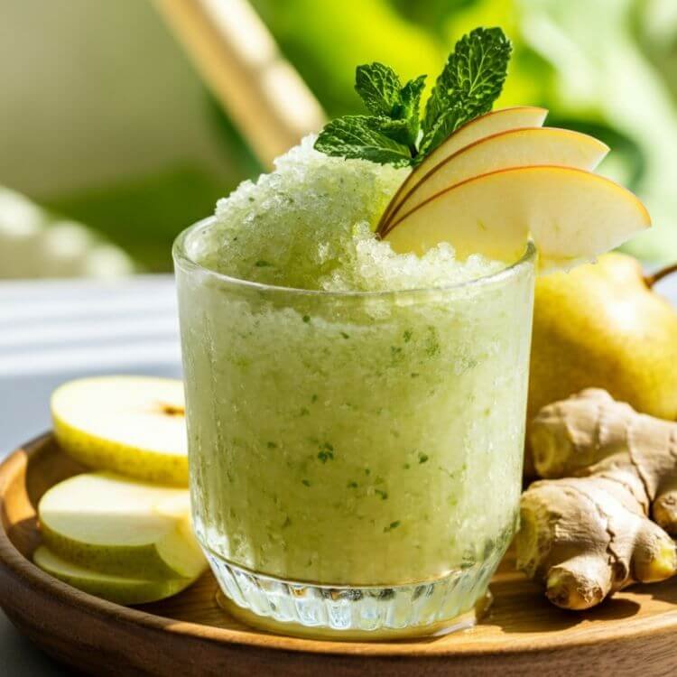 Apple, Ginger & Pear Power Slushie
