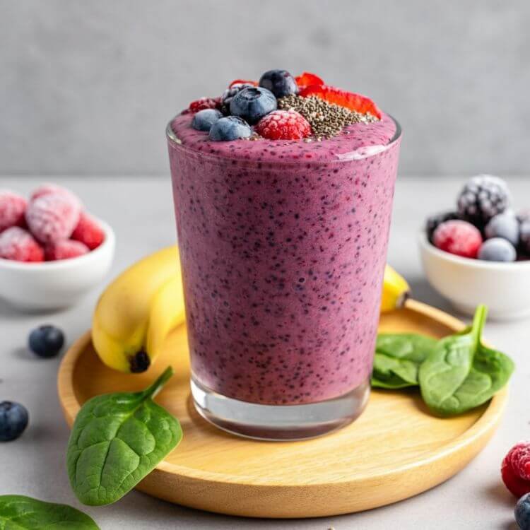 Berry Blast Spinach Smoothie
