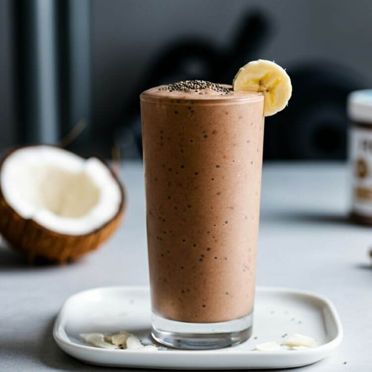 Chocolate Banana Protein Smoothie