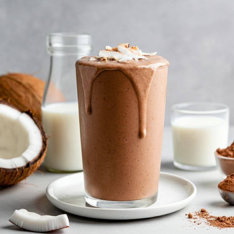 Chocolate Coconut Protein Smoothie
