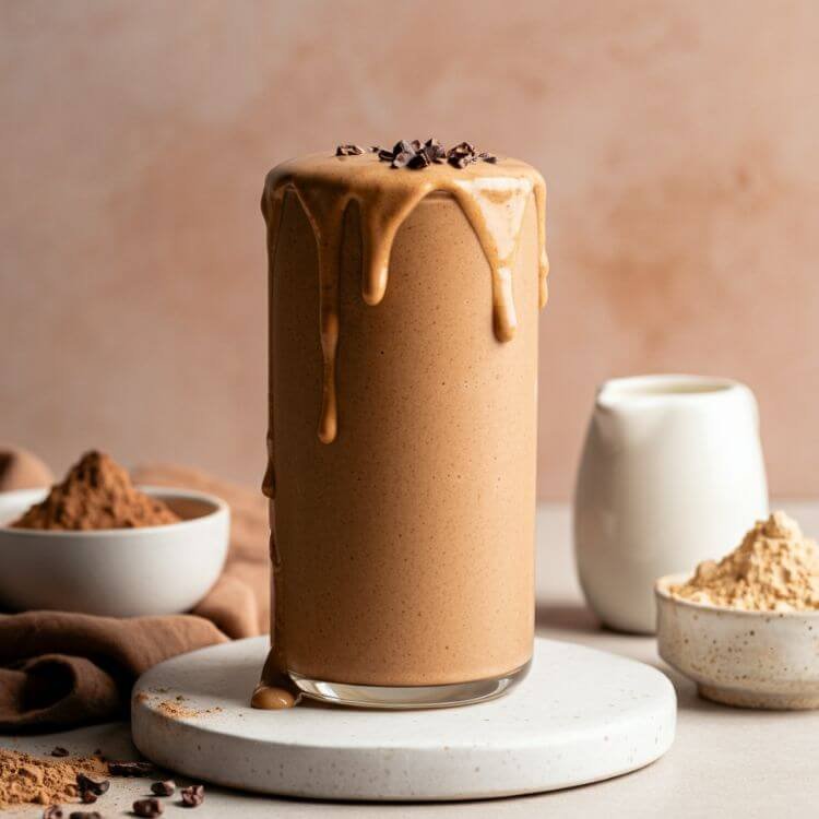 Chocolate Peanut Butter Protein Smoothie
