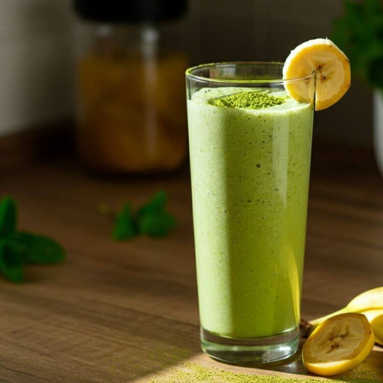 Classic Banana Matcha Smoothie 