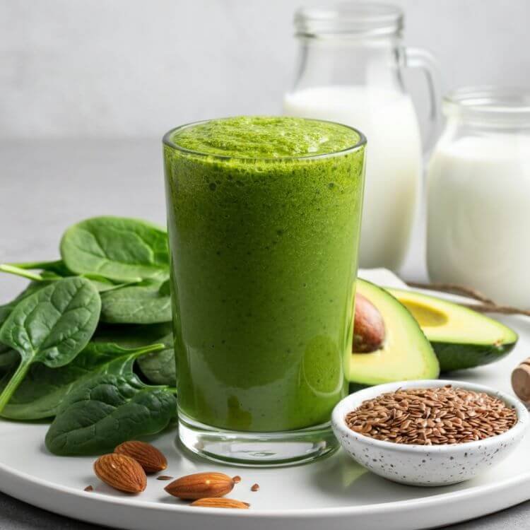 Flax & Spinach Power Smoothie 