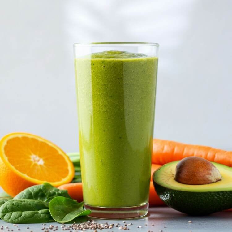 Green Boost Carrot Orange Smoothie