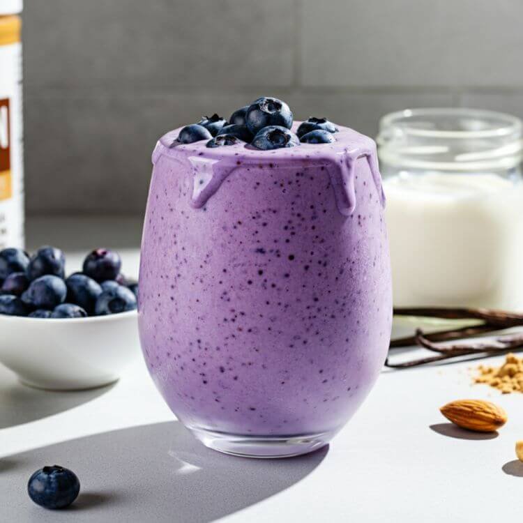 High-Protein Blueberry Smoothie