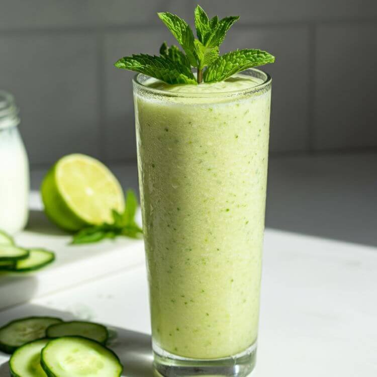 Refreshing Cucumber Mint Smoothie 
