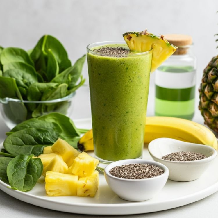 Tropical Green Energy Smoothie 