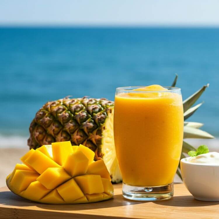 Tropical Mango Pineapple Smoothie