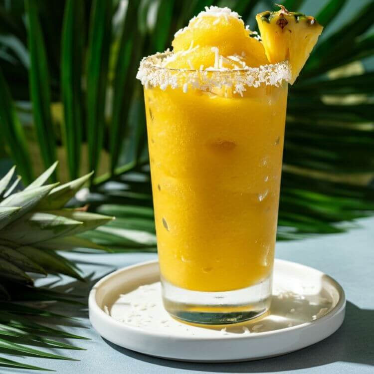 Tropical Pineapple Coconut Slushie