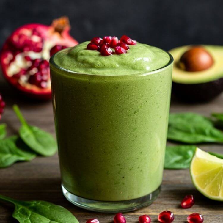 Pomegranate Green Detox Smoothie
