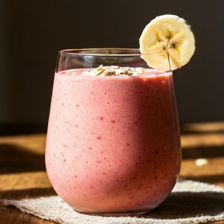 Strawberry Banana Oatmeal Smoothie 