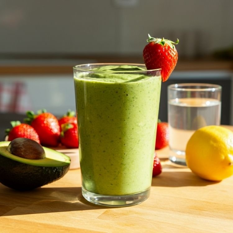 Strawberry Green Smoothie Boost 