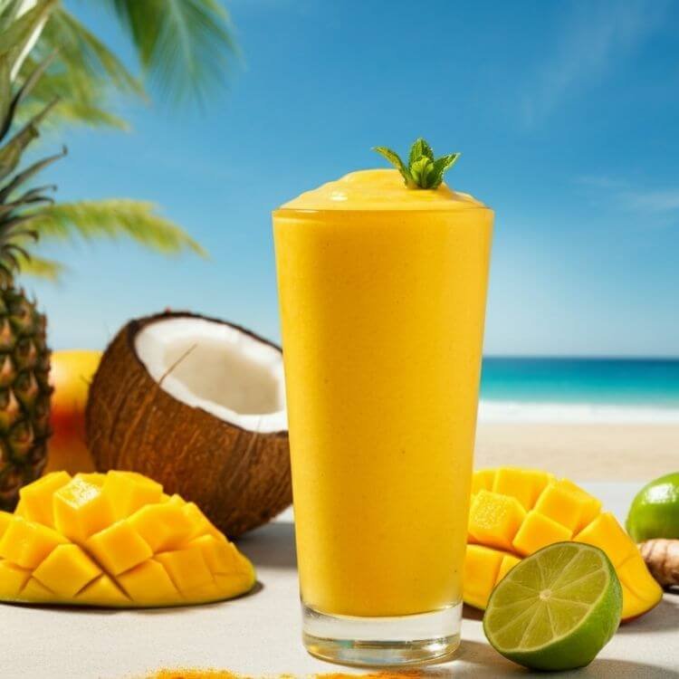 Tropical Mango-Turmeric Smoothie