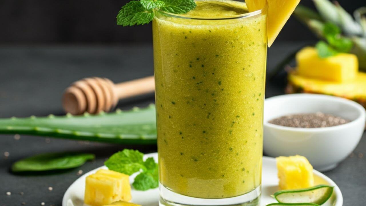 Aloe Vera Pineapple Smoothie