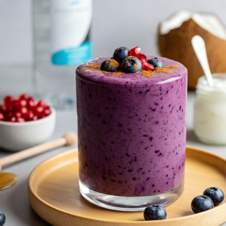 Blueberry Pomegranate Power Smoothie