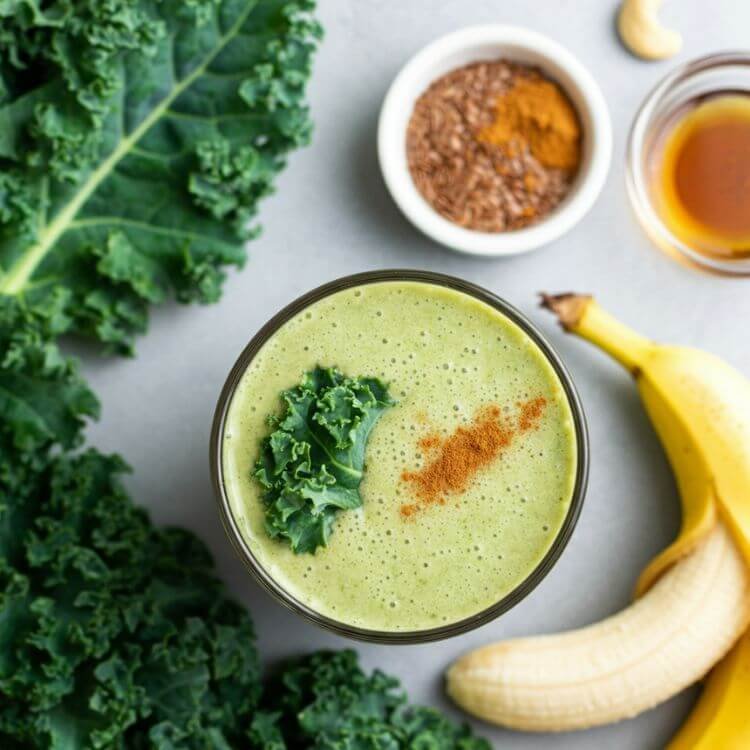 Creamy Banana Kale Smoothie