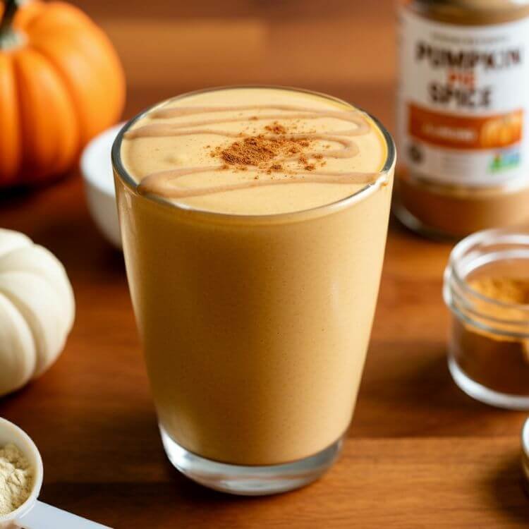 Creamy Pumpkin Spice Protein Smoothie