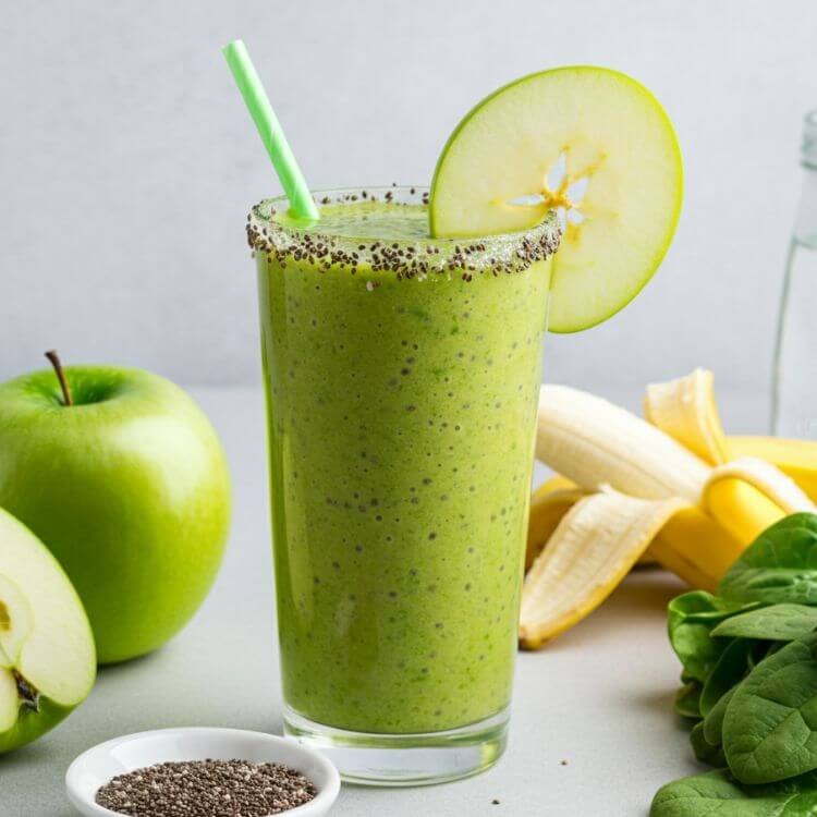 Green Apple Spinach Power Smoothie