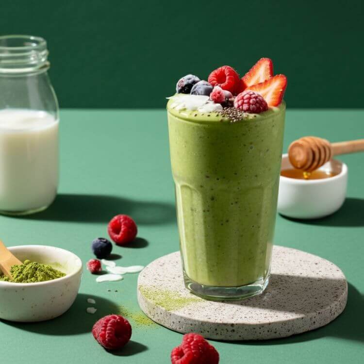 Green Tea Matcha Berry Blast
