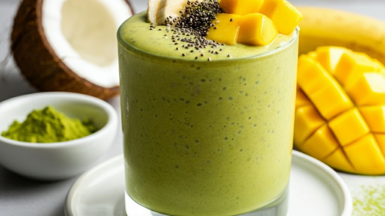 Matcha Mango Smoothie Recipe