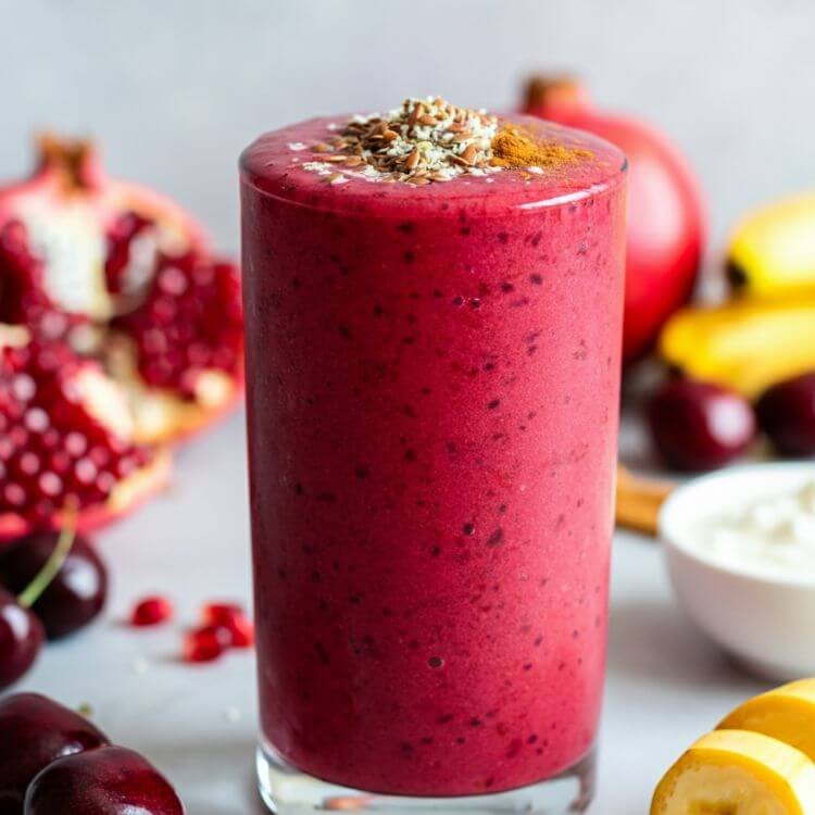 Pomegranate Cherry Recovery Smoothie