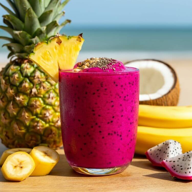 Tropical Paradise Dragon Fruit Smoothie