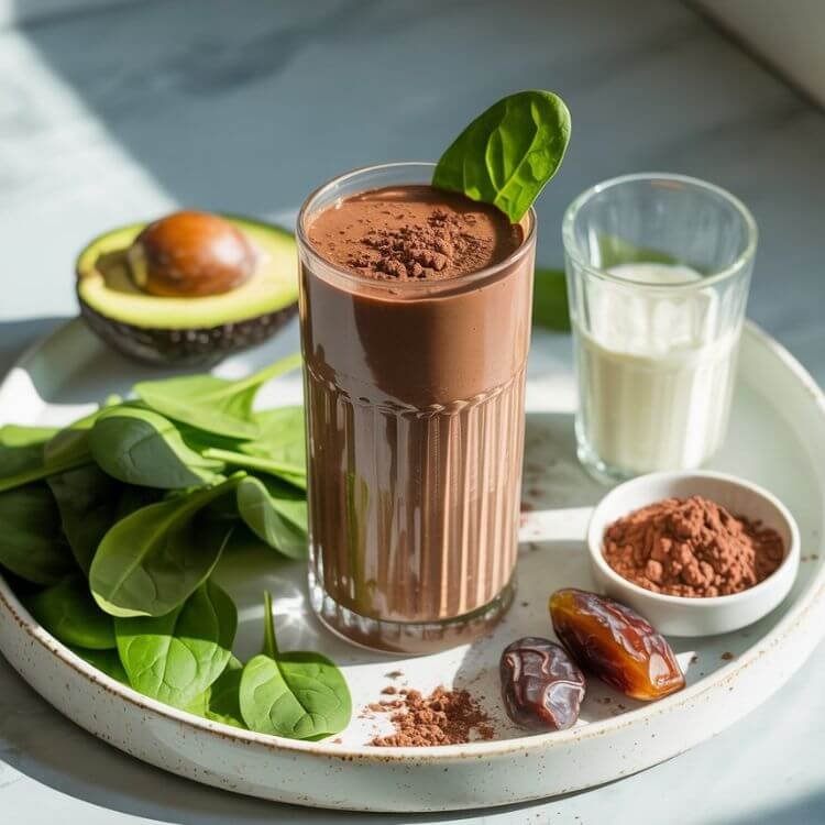Chocolate Avocado Green Smoothie