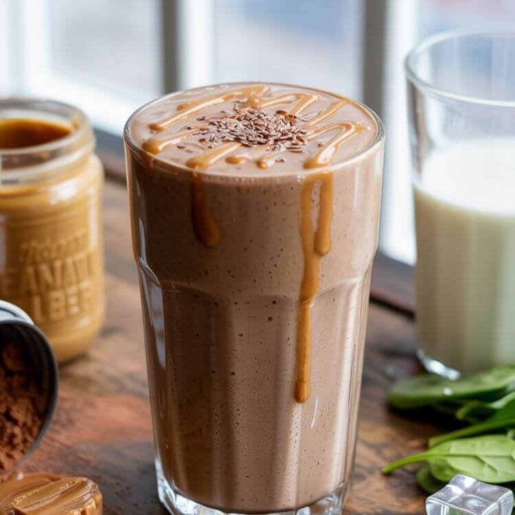 Chocolate Peanut Butter Power Smoothie