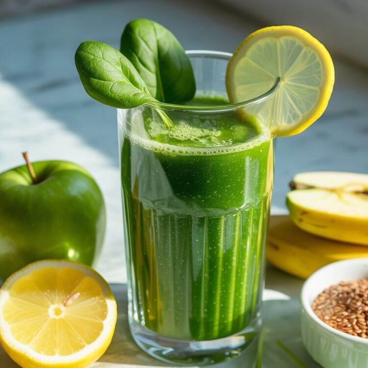 Lemon Spinach Apple Cleanser