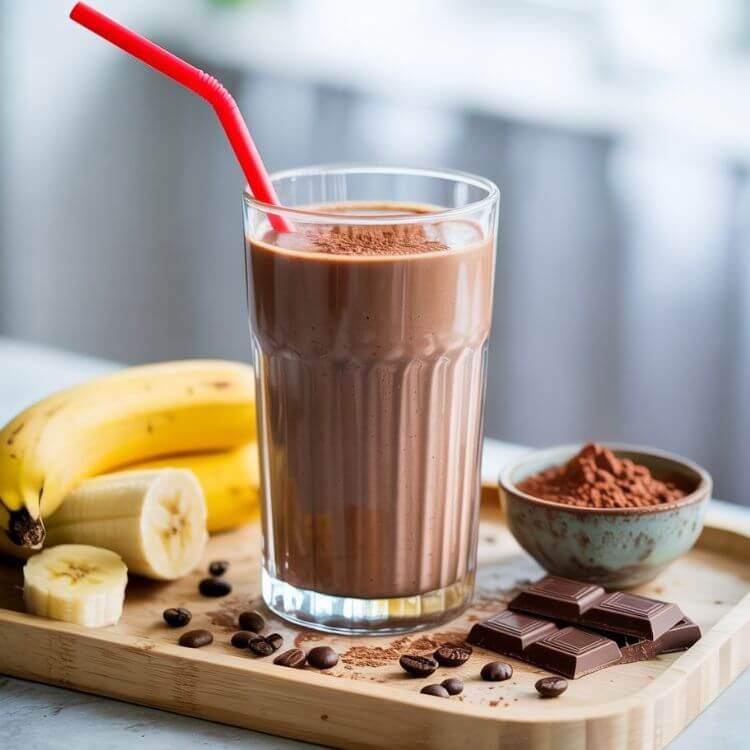 Chocolate Coffee Banana Smoothie