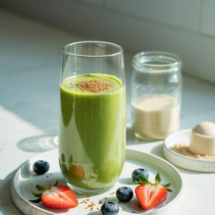 Protein-Packed Green Berry Smoothie