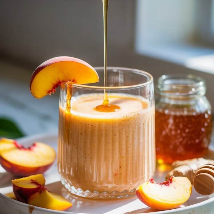 The Invigorating Ginger Peach Smoothie