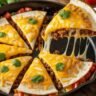 Cheesy Ground Beef Quesadilla Skillet Recipe