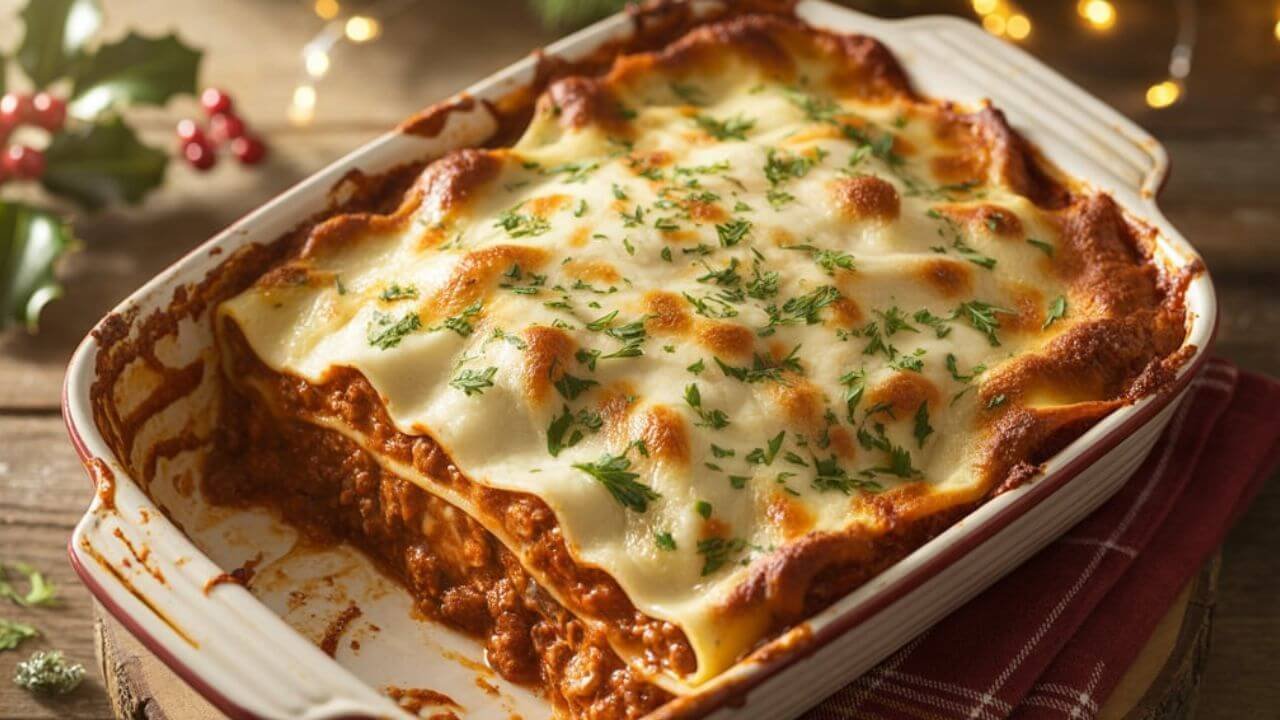 A Cozy Parmesan Christmas Lasagna Recipe