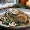 Creamy Mushroom Chicken with Spinach Recipe