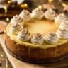 Eggnog Cheesecake with a Gingerbread Crust