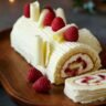 White Chocolate Raspberry Yule Log